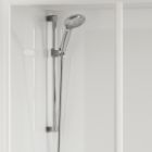 Barre de douche coulissante
avec joint frontal