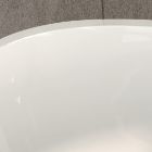 Baignoire disponible en blanc brillant ou blanc doux