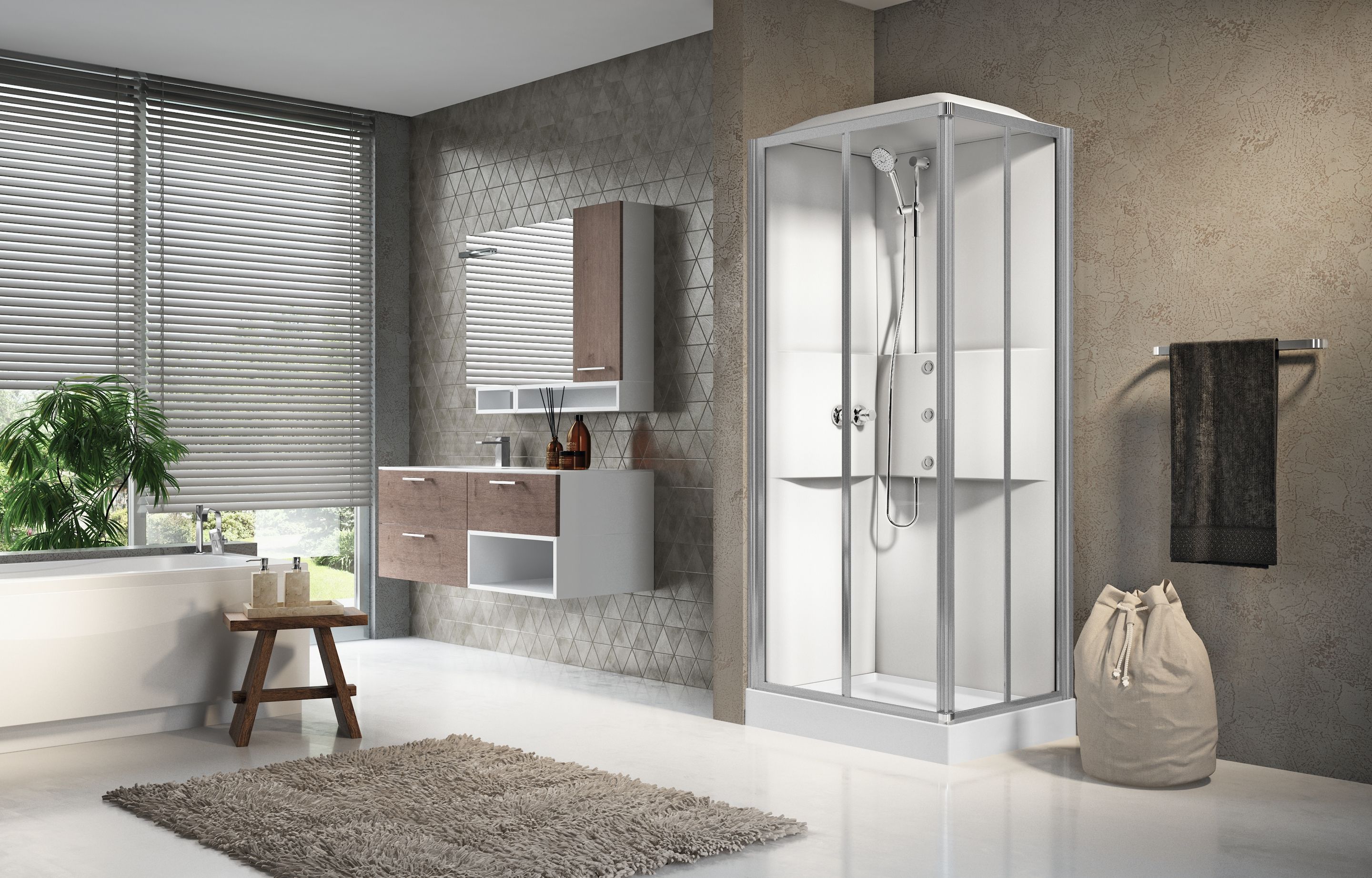 Shower cubicles - Media 2.0 A90X70