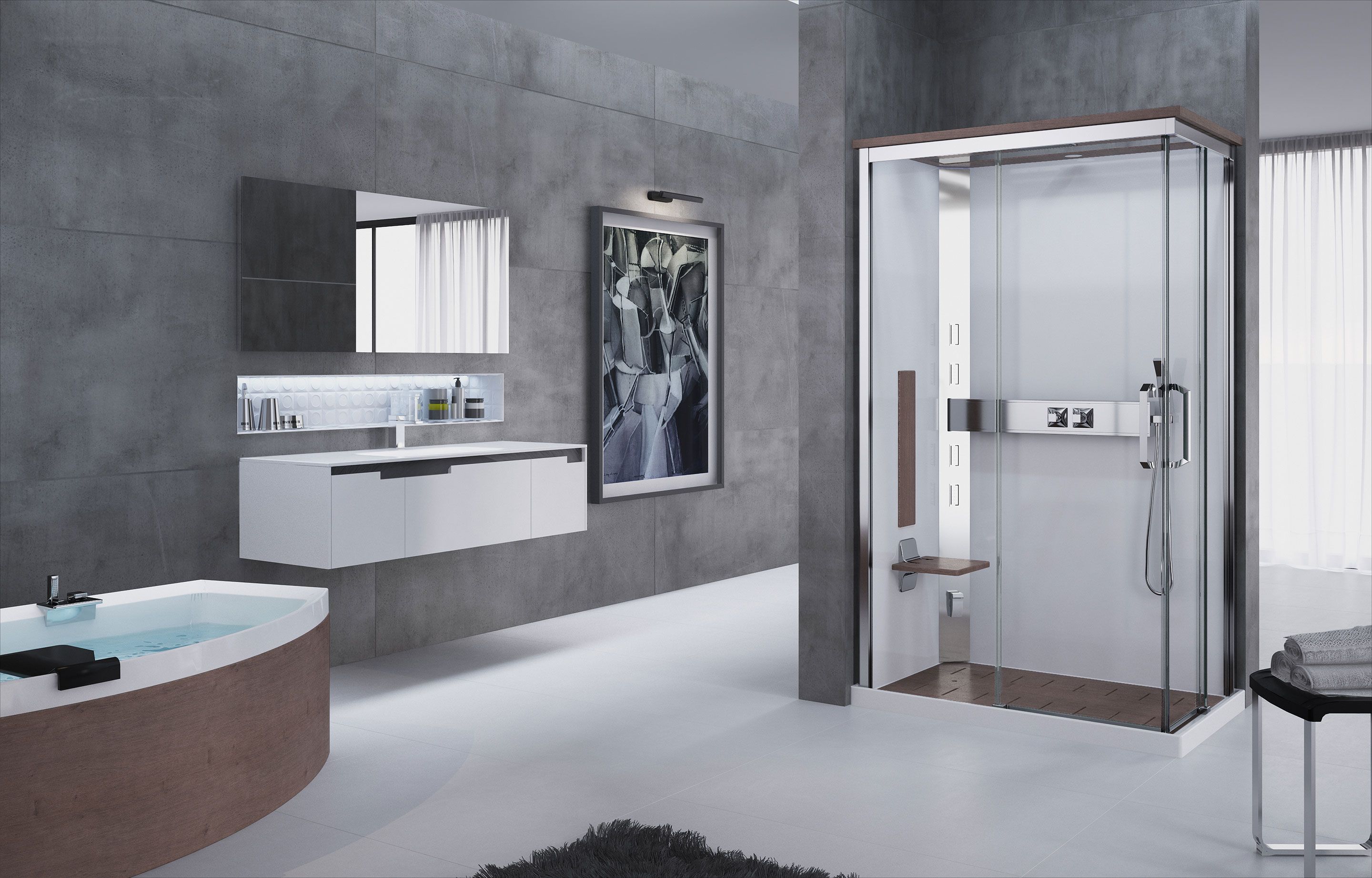 Shower cubicles - nexa120_plus